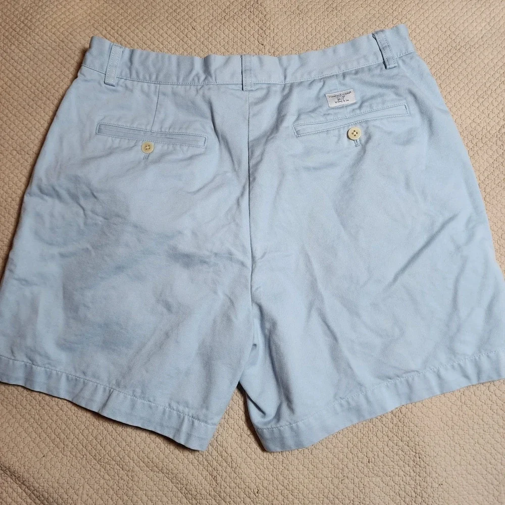 Vineyard Vines By Shep & Ian Chino Shorts Mens 33 Light Blue Regular Fit Pocket